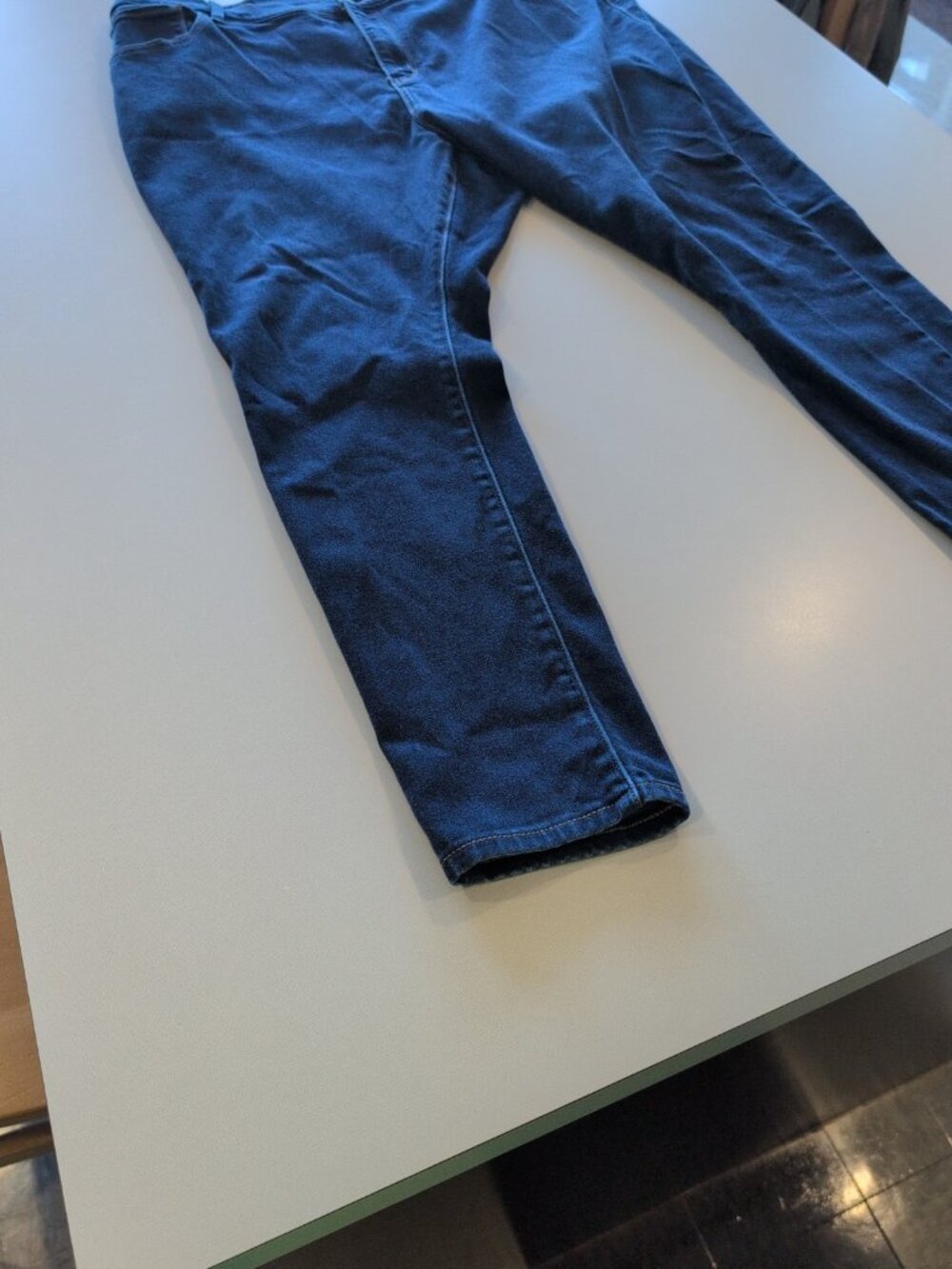 Levi's 720 High Rise Super Skinny Pants Women's 22W Blue Jeans Solid Button Fly - Picture 5 of 12